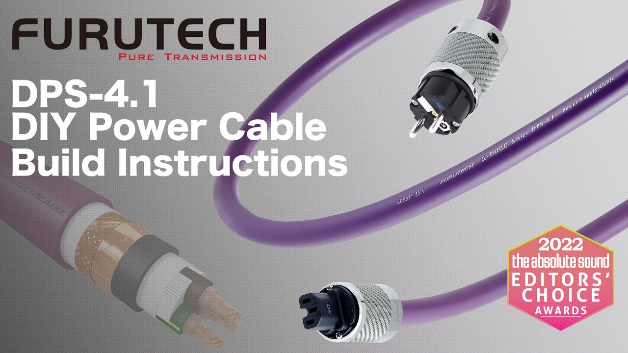 Furutech DPS 4.1 power cord build with spades (EU)
